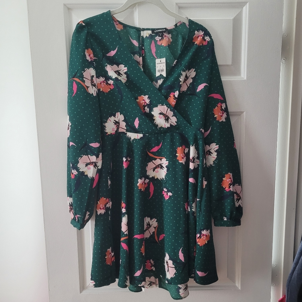 Long sleeve express dress size xs nwt
